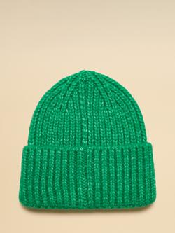 Joules Rosa Beanie Hat, Green - view 2, Green