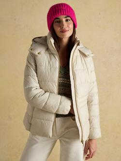 Joules Rib Knit Beanie Hat - view 2, Pink