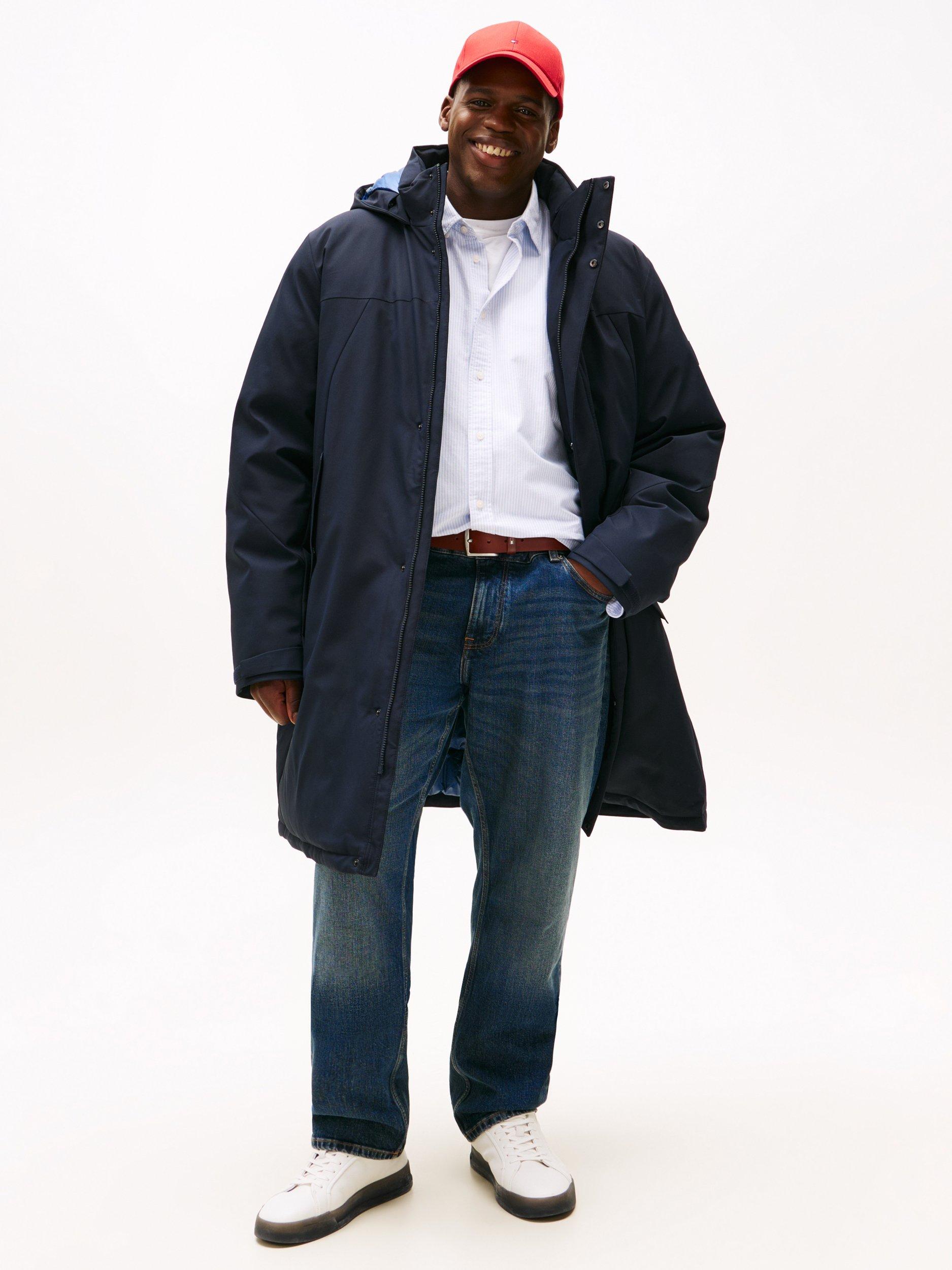 Product image 1 of 6, which shows Tommy Hilfiger Hooded Puffer Jacket, Desert Sky, XXXL