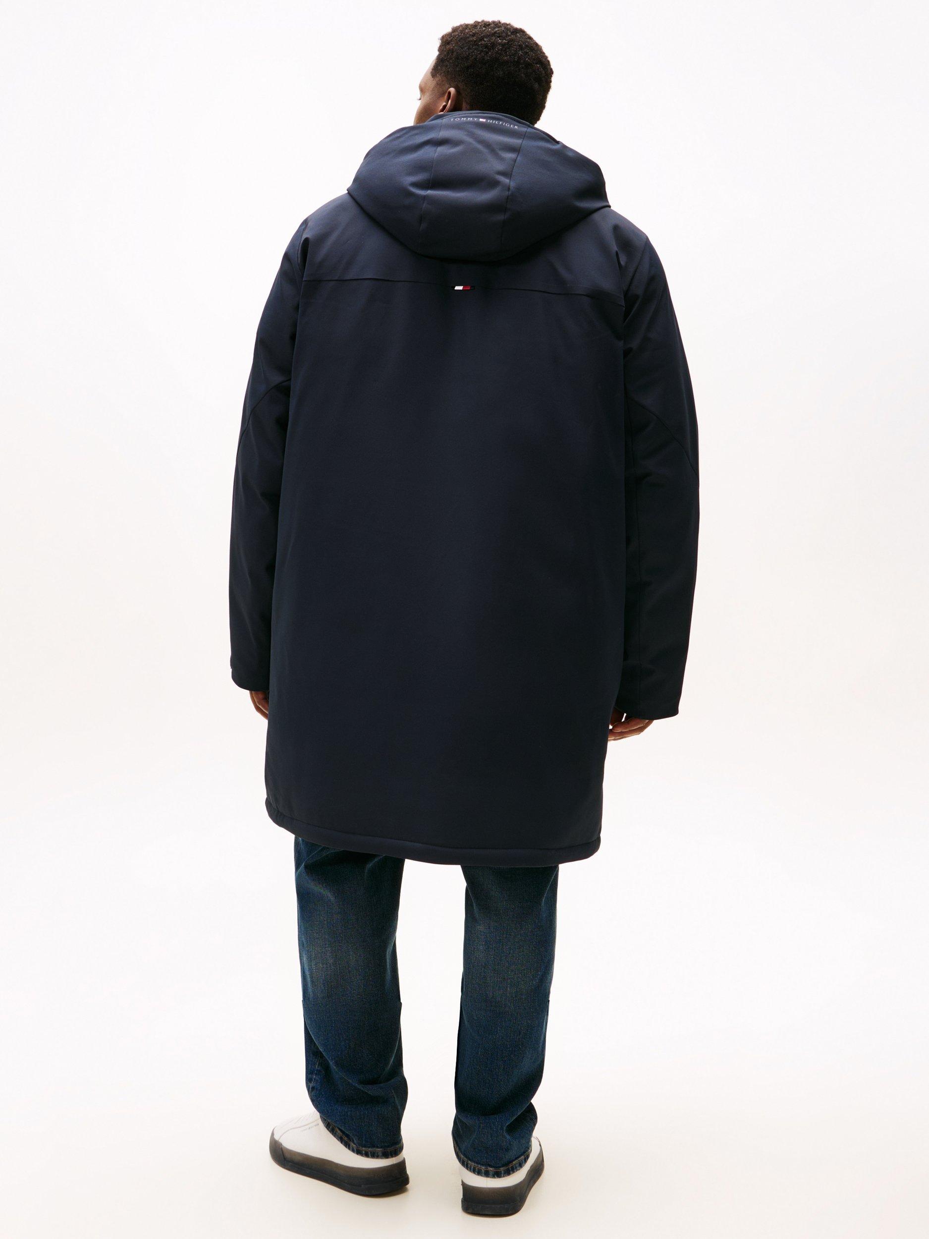 Product image 2 of 6, which shows Tommy Hilfiger Hooded Puffer Jacket, Desert Sky, XXXL