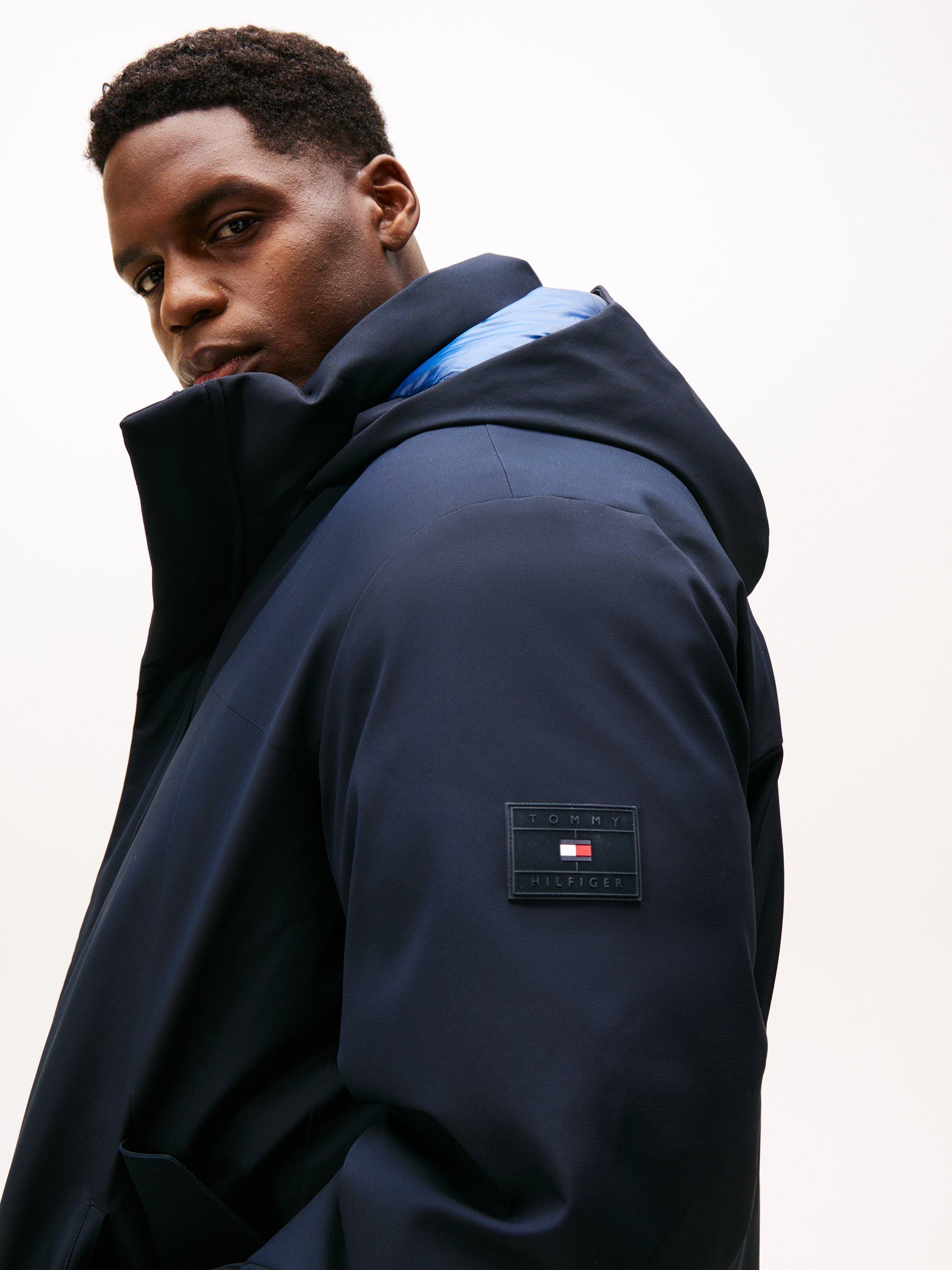 Product image 3 of 6, which shows Tommy Hilfiger Hooded Puffer Jacket, Desert Sky, XXXL