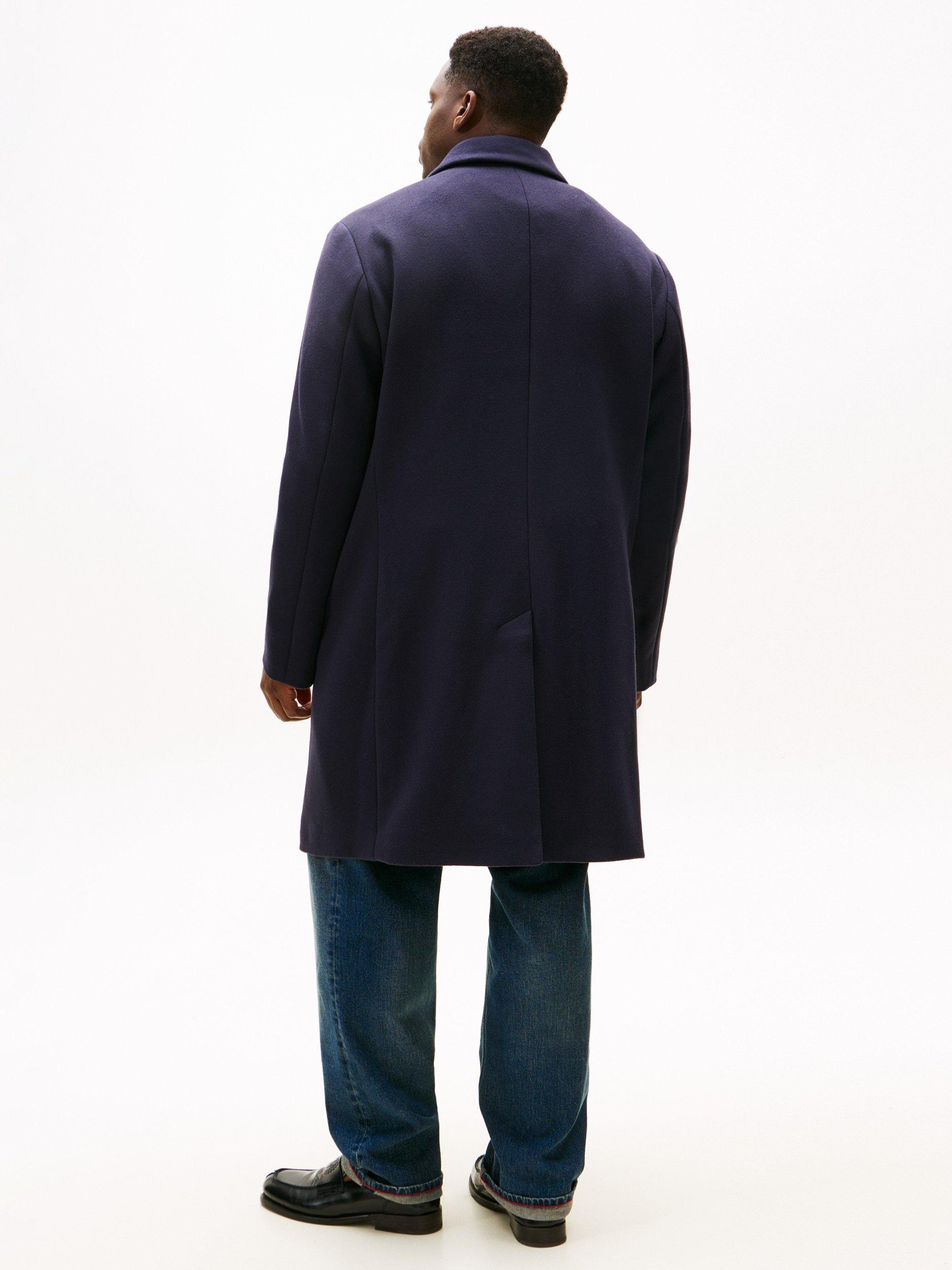Product image 2 of 2, which shows Tommy Hilfiger Wool Blend Overcoat, Desert Sky, XXXL