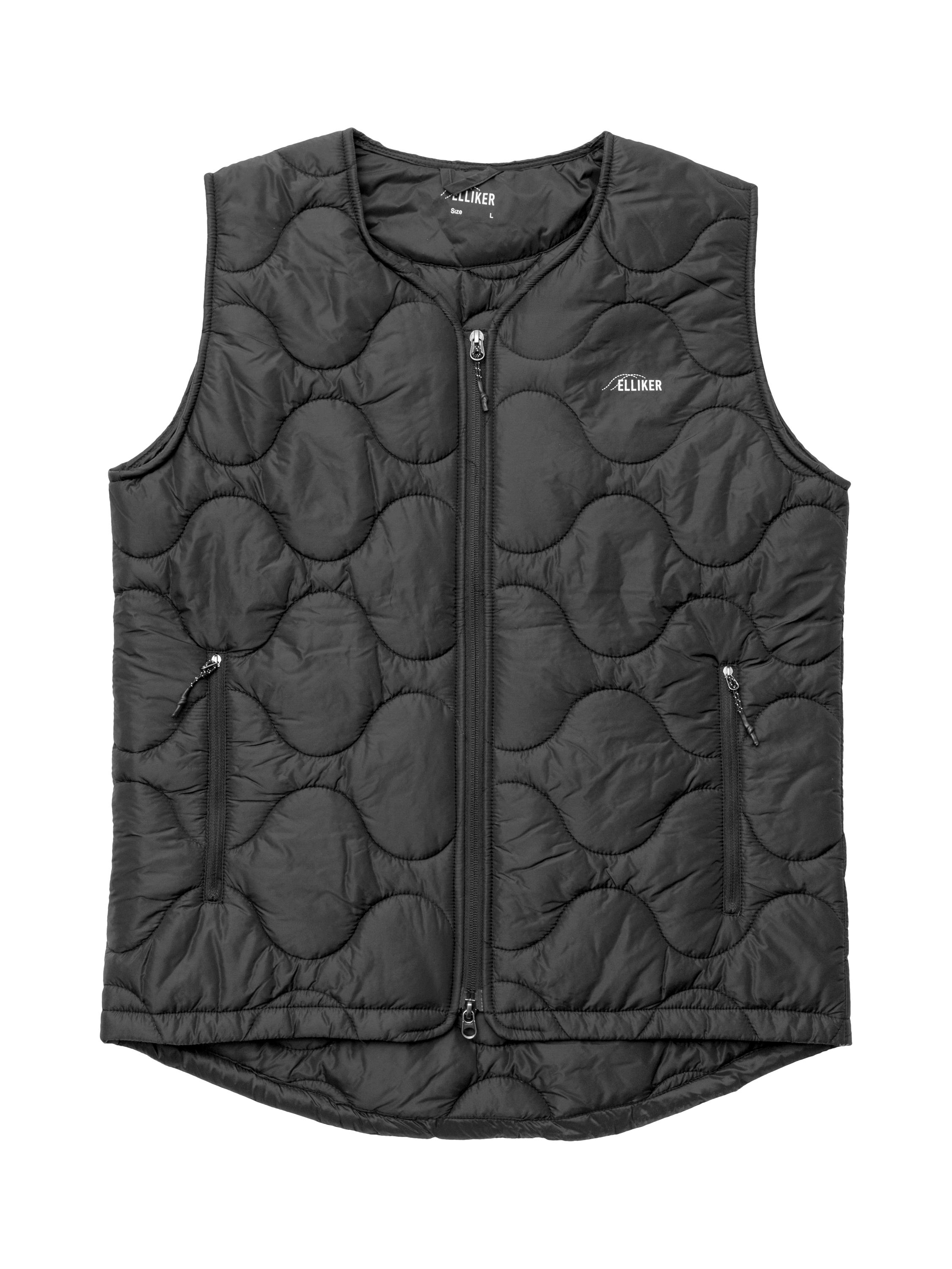 Product image 5 of 11, which shows ELLIKER Satron Insulated Onion Quilt Vest, Black, S