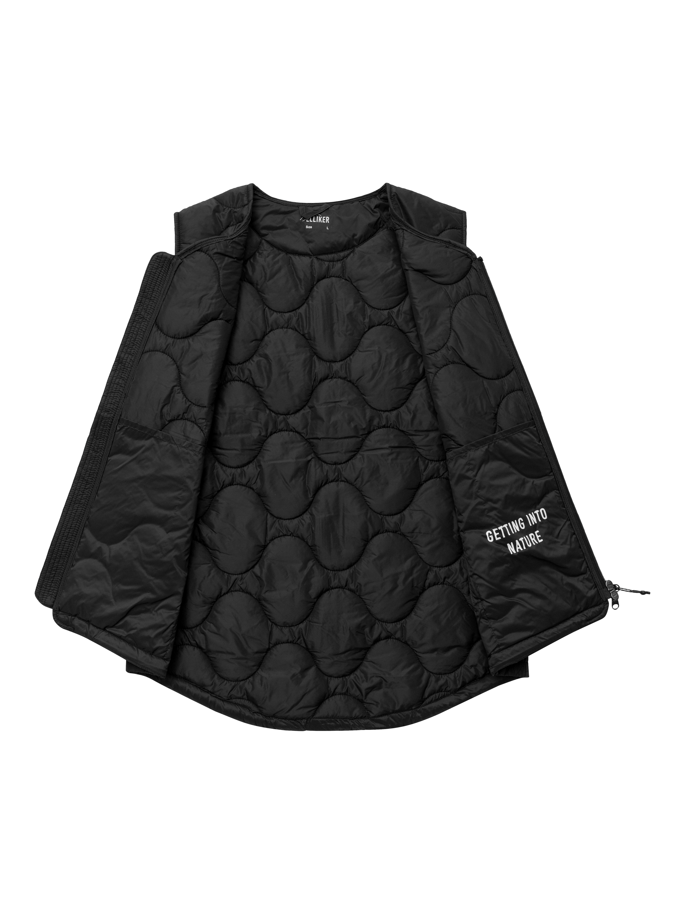 Product image 6 of 11, which shows ELLIKER Satron Insulated Onion Quilt Vest, Black, S