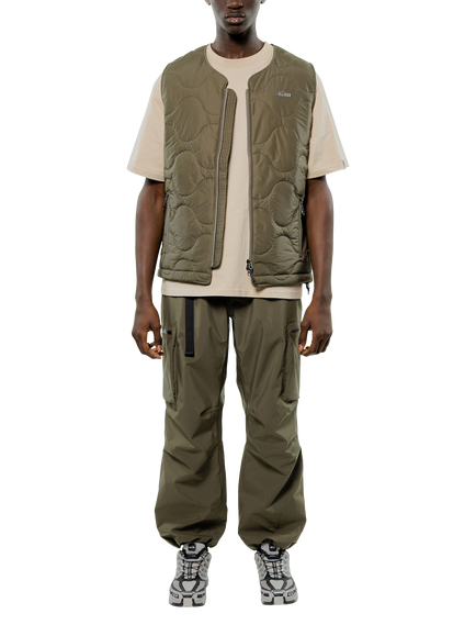 ELLIKER Satron Insulated Onion Quilt Vest, Khaki