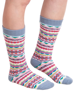 totes toasties Women's Welly Boot Socks Twin Pack, Multi - view 2, Multi