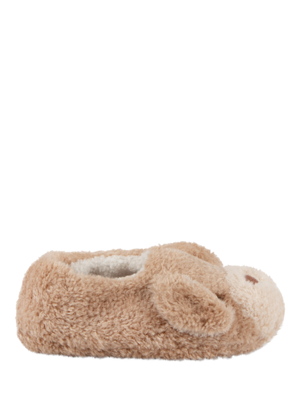 totes toasties Women's Novelty Dog Full Back Slippers, Beige, Beige