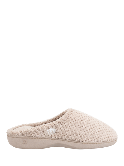totes Popcorn Terry Mule Slippers, Oat