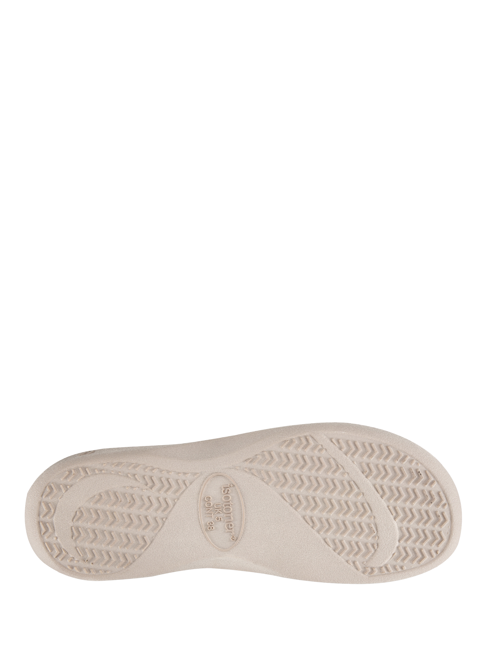 Product image 6 of 6, which shows totes Isotoner Women's Popcorn Terry Mule Slippers, Oat, 4