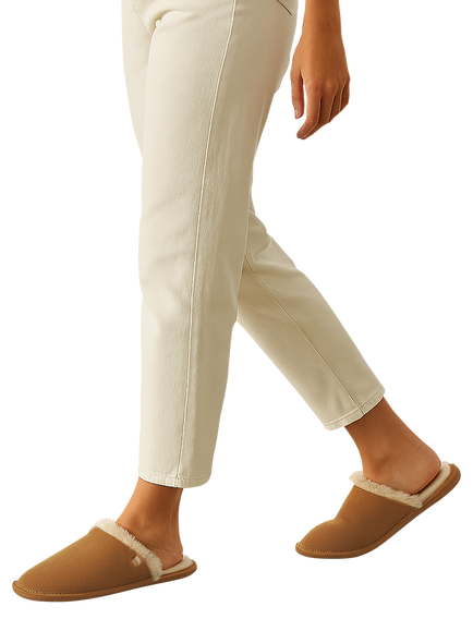 totes Isotoner Women's Suede Mule Slippers - view 2, Tan