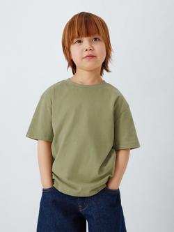 John Lewis Kids' Crew Neck T-Shirts, Pack of 4, Multi - view 2, Multi