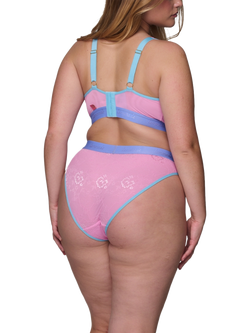 Lemonade Dolls Wicked Glinda Lace Trilogy Knickers, Pink Multi - view 2, Pink Multi