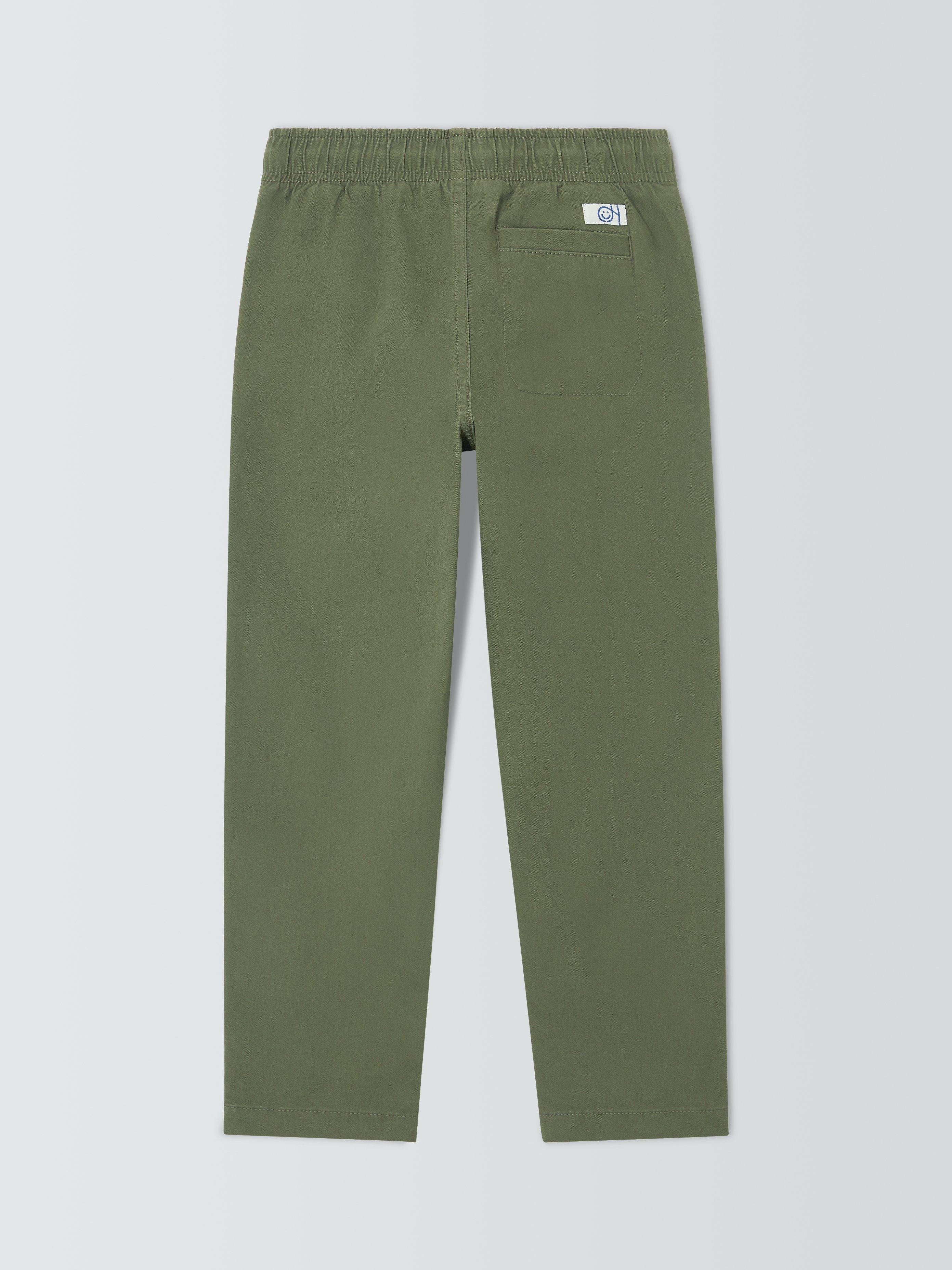 Product image 2 of 3, which shows John Lewis Kids' Pull On Straight Chinos, Khaki, 3 years