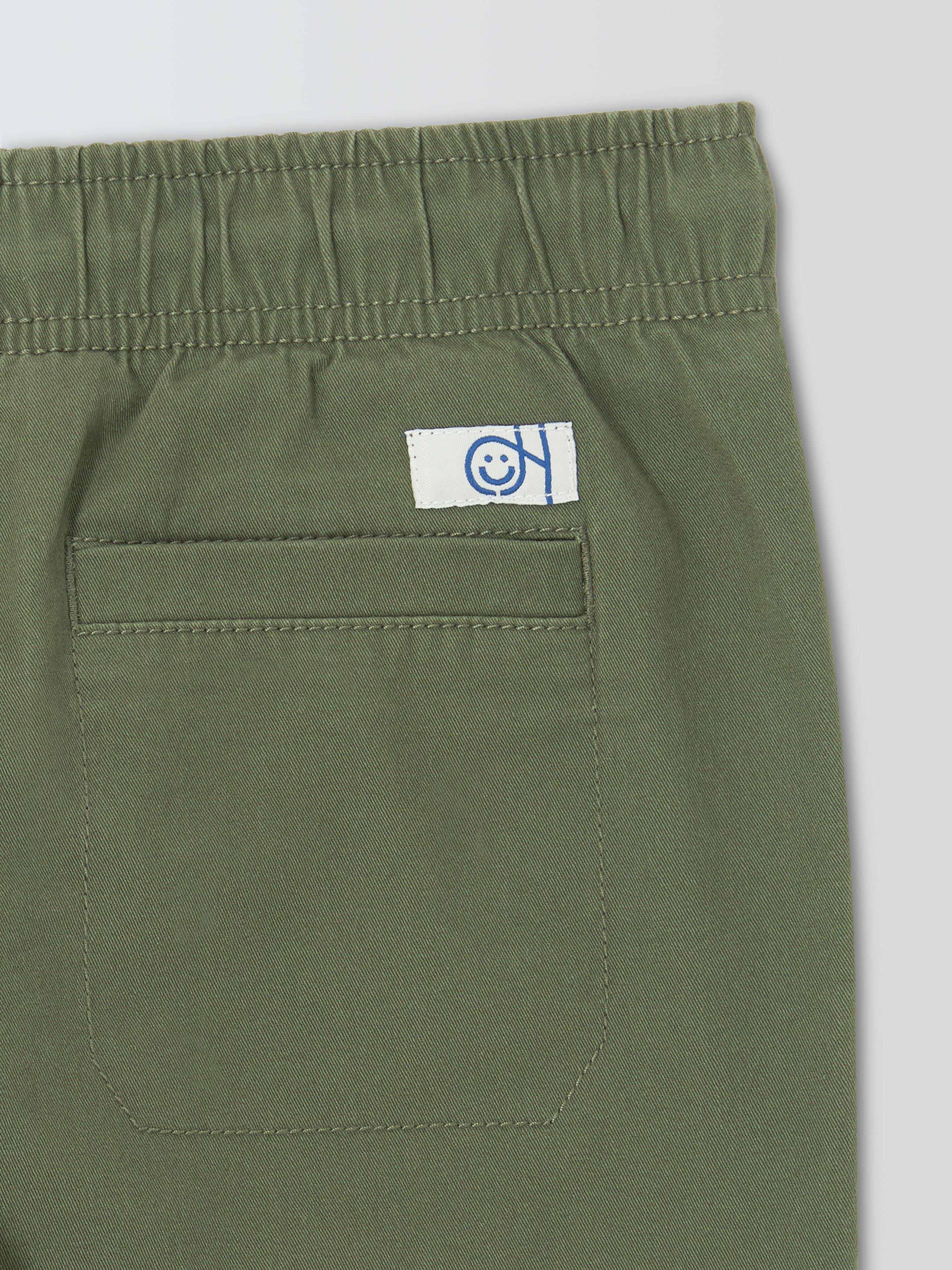 Product image 3 of 3, which shows John Lewis Kids' Pull On Straight Chinos, Khaki, 3 years