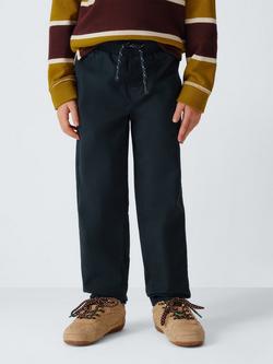 John Lewis Kids' Pull On Straight Chinos, Navy, Navy