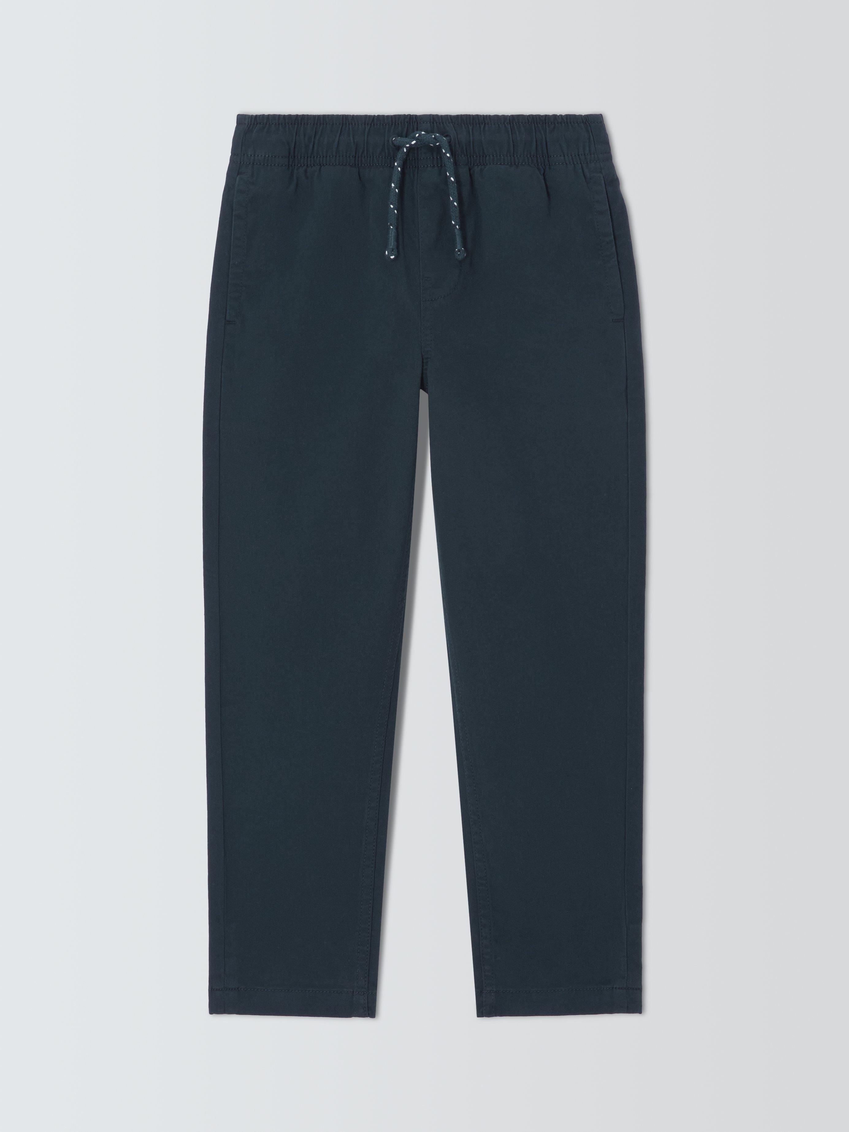 Product image 3 of 7, which shows John Lewis Kids' Pull On Straight Chinos, Navy, 3 years