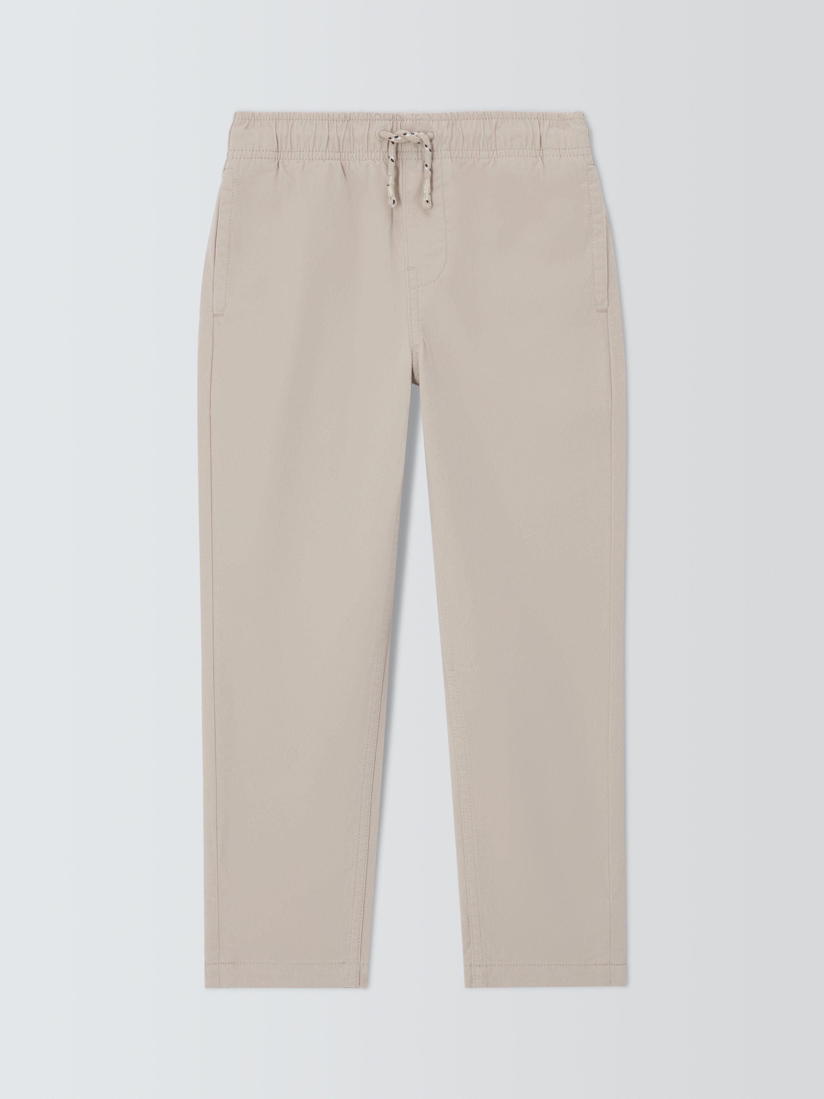 Product image 1 of 3, which shows John Lewis Kids' Pull On Straight Chinos, Stone, 3 years