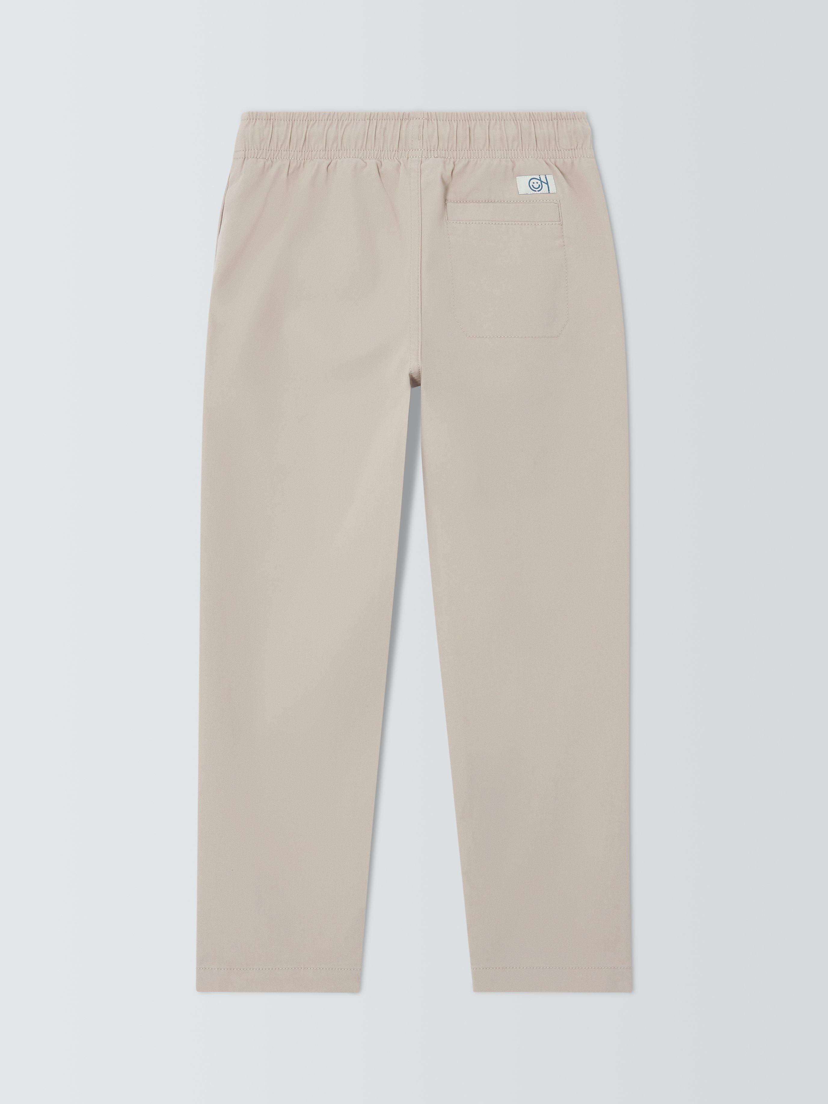Product image 2 of 3, which shows John Lewis Kids' Pull On Straight Chinos, Stone, 3 years