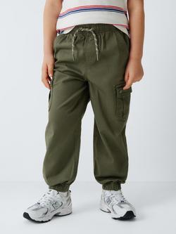 John Lewis Kids' Ripstop Cargo Trousers, Olive, Olive