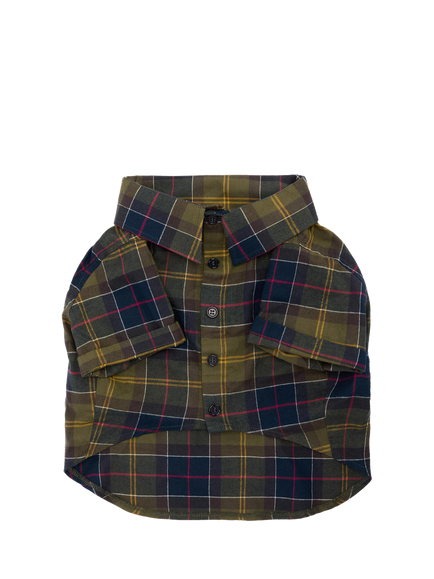 Barbour Fortrose Tartan Dog Shirt, Multi - view 2, Multi