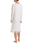 Hanro Kalea Embroidered Floral Nightdress, 0102 Off White