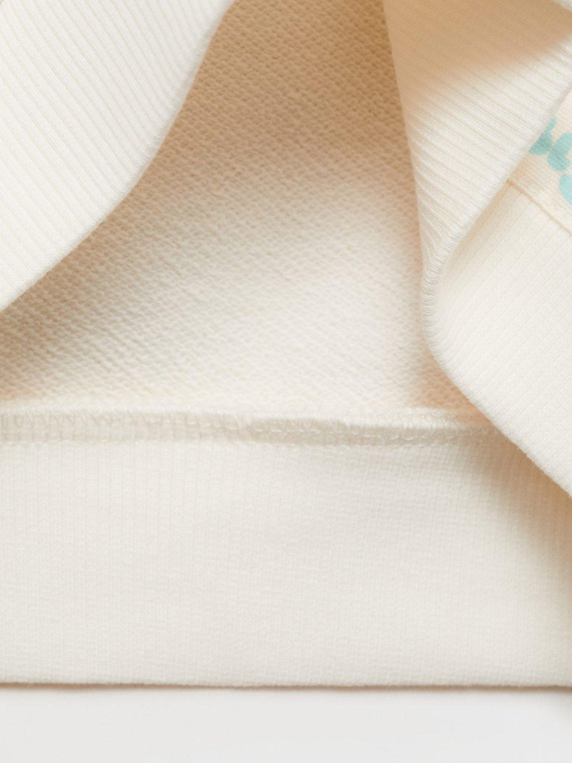 Product image 3 of 4, which shows Mango Kids' Cotton Bluey Sweatshirt, Natural White, 2-3 years