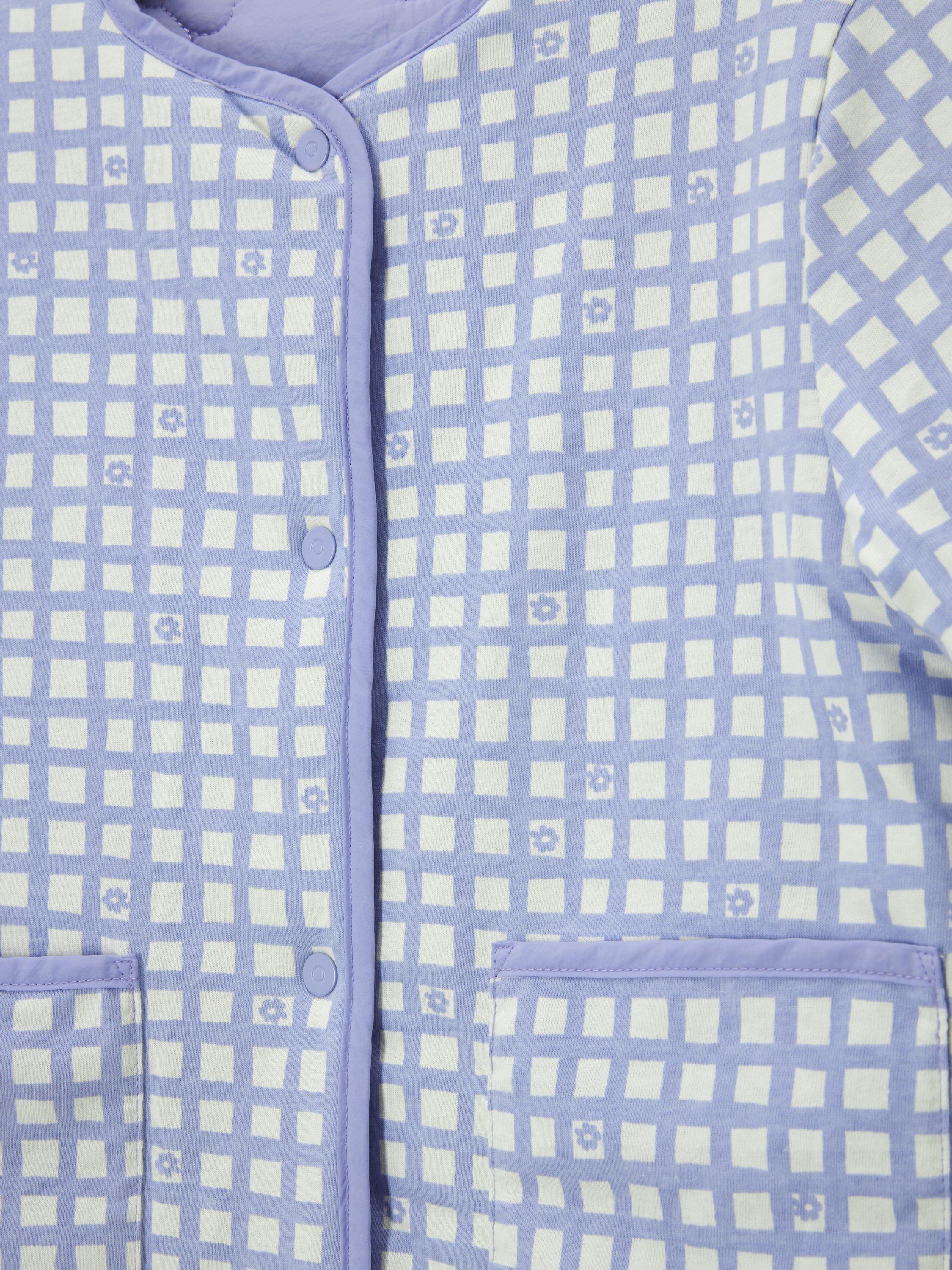 Product image 7 of 9, which shows John Lewis Kids' Reversible Quilted Jacket, Purple, 3 years