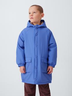 John Lewis Kids' Shower Resistant Cagoule Parka, Blue, Blue