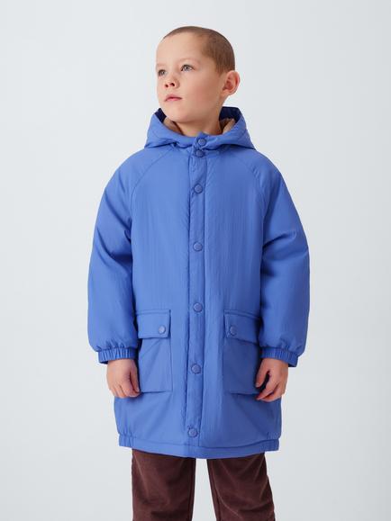John Lewis Kids' Shower Resistant Cagoule Parka, Blue, Blue