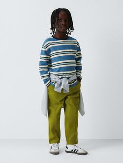 John Lewis Kids' Panel Utility Trousers, Olive - view 2, Olive