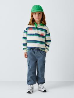 John Lewis Kids' Ripstop Cargo Trousers, Navy - view 2, Navy