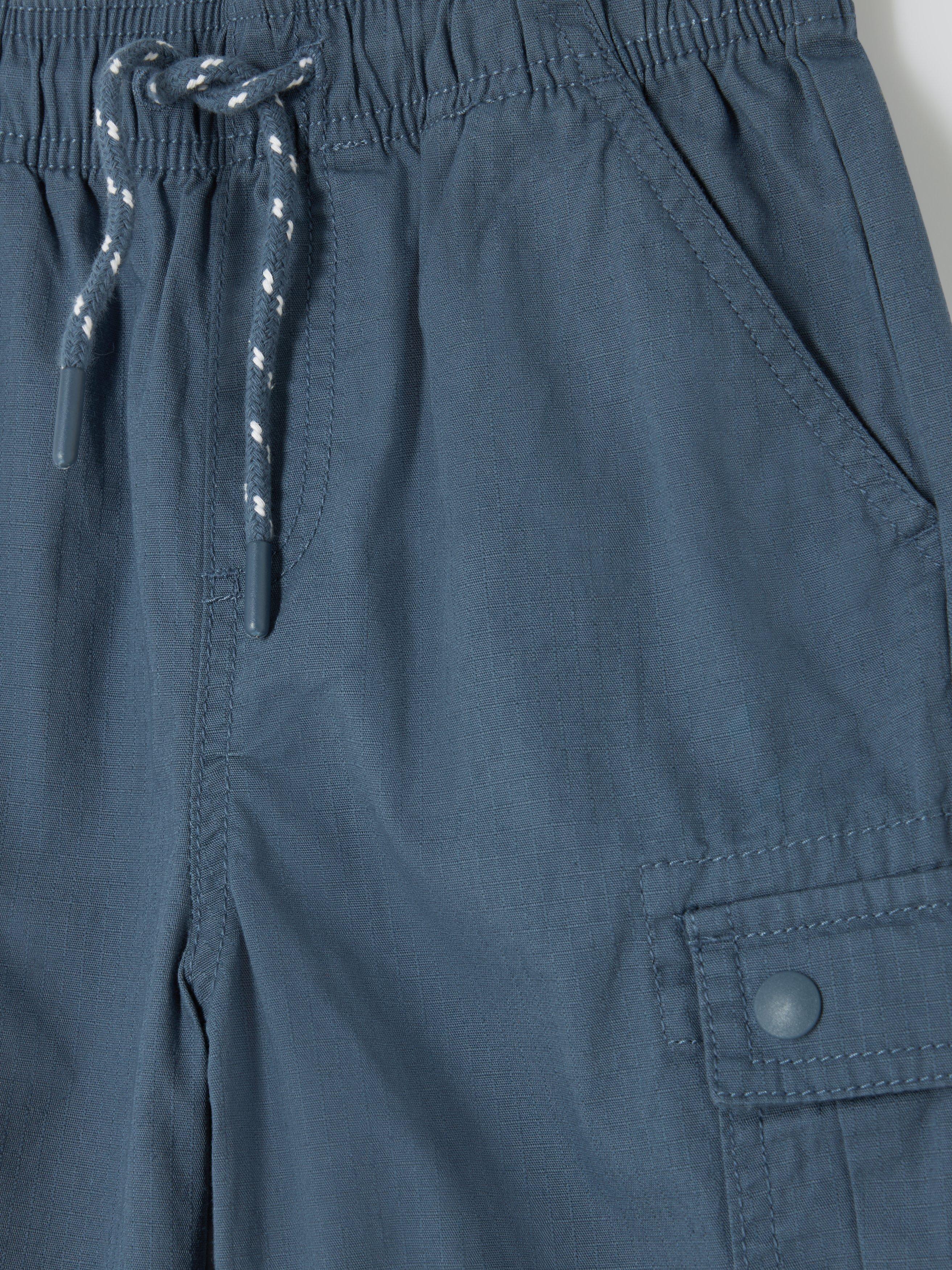 Product image 3 of 3, which shows John Lewis Kids' Ripstop Cargo Trousers, Navy, 3 years