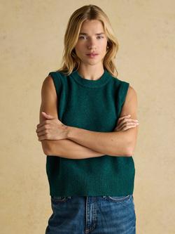 Joules Holly Knitted Tank Top, Dark Green