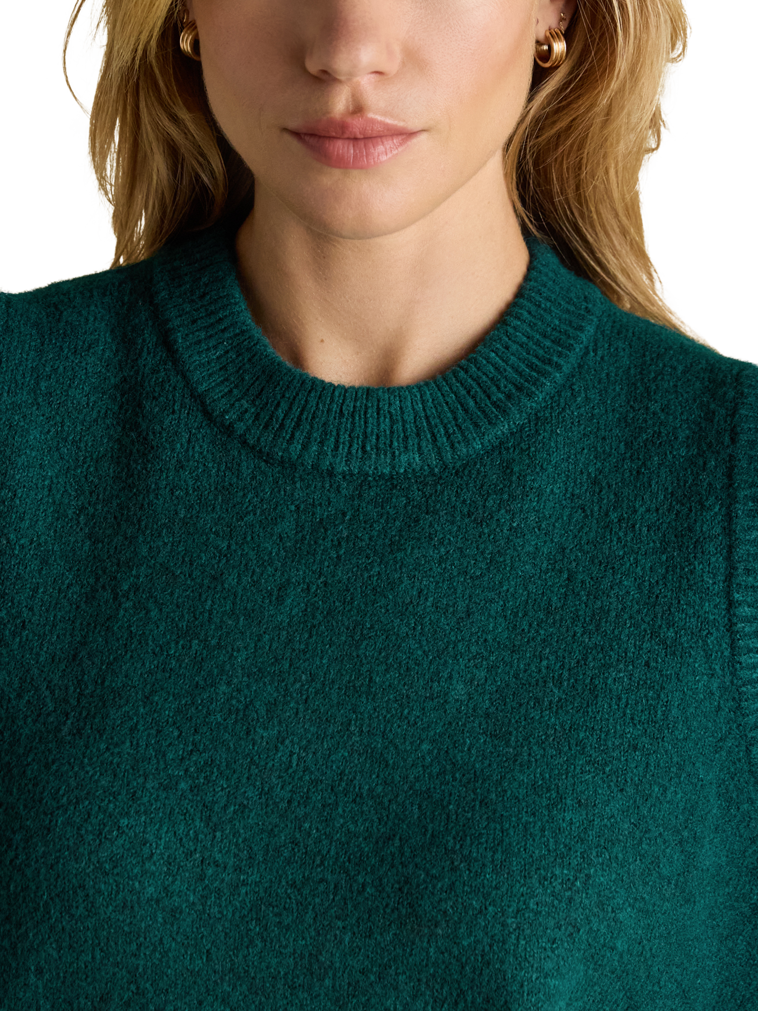 Product image 2 of 6, which shows Joules Holly Knitted Tank Top, Dark Green, S