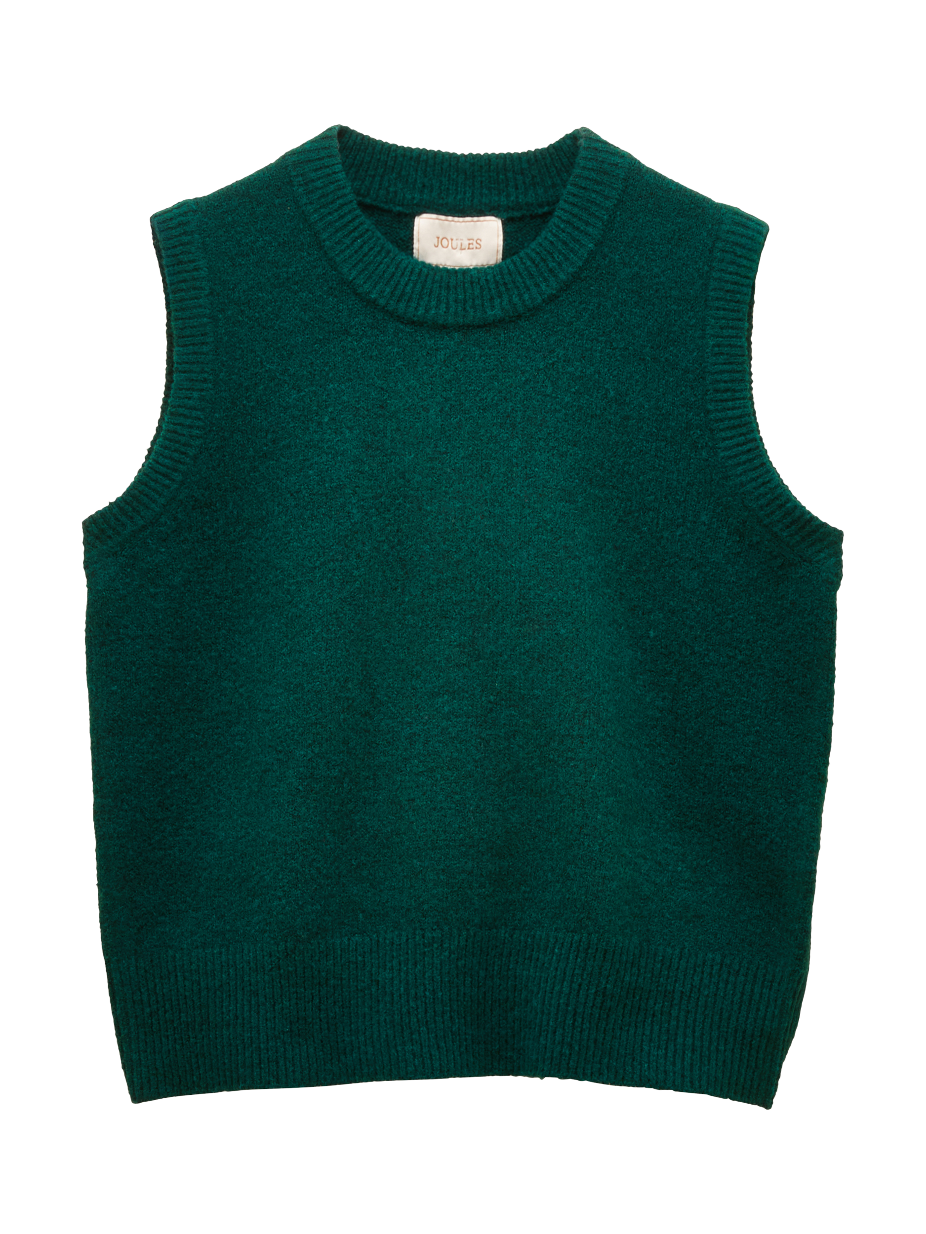 Product image 6 of 6, which shows Joules Holly Knitted Tank Top, Dark Green, S
