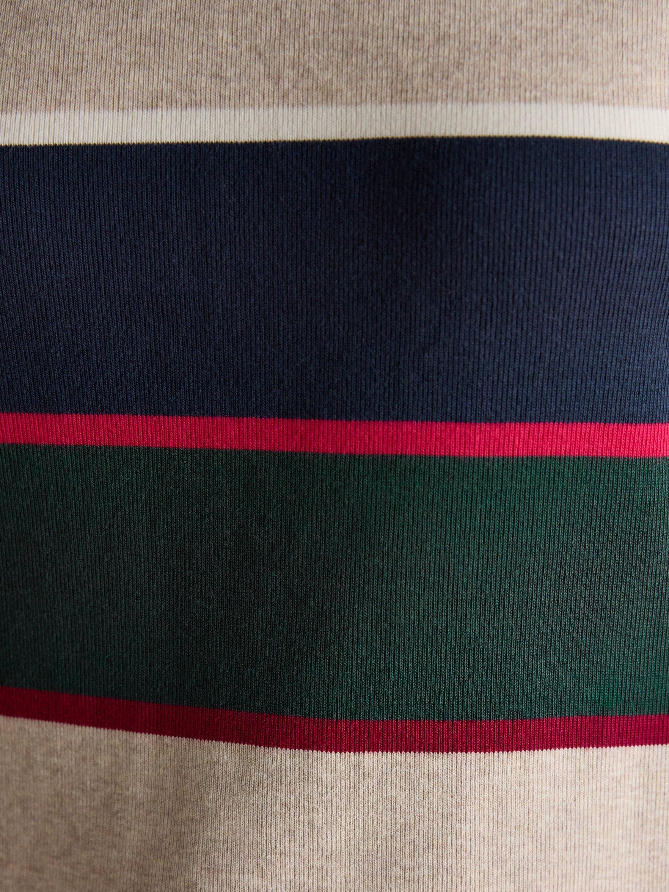 Product image 8 of 10, which shows Joules Harbour Breton Stripe Top, Navy, 6