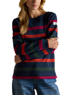 Joules Harbour Stripe Top, Navy, Navy