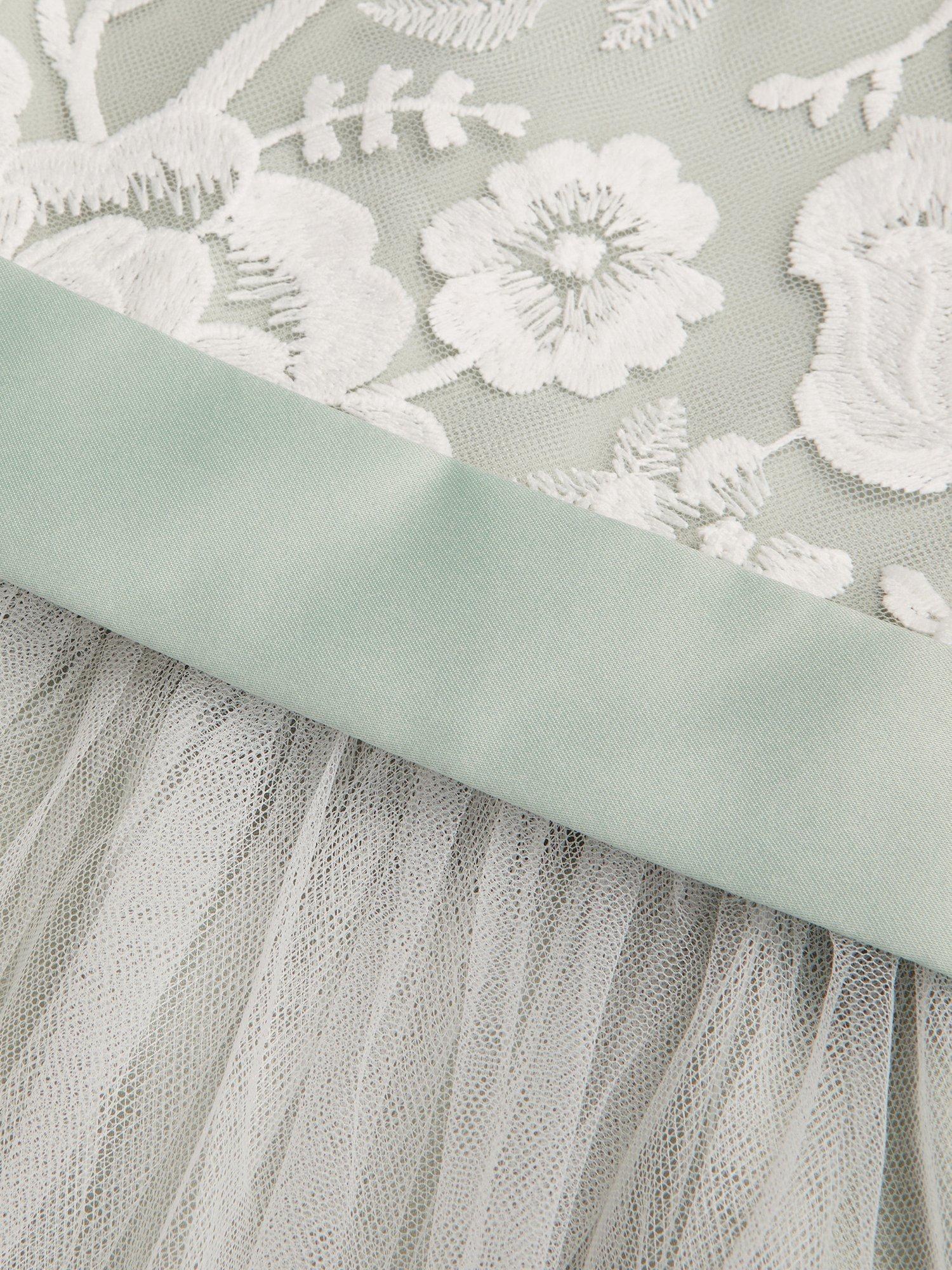 Product image 4 of 4, which shows Monsoon Alicia Maxi Dress, Green, 3 years