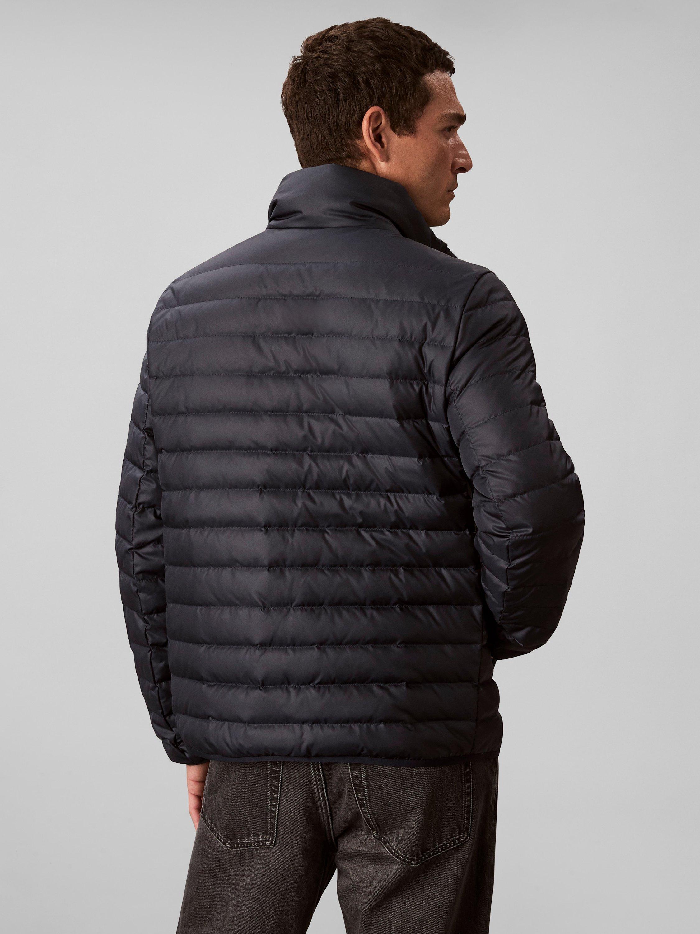 Product image 2 of 6, which shows Calvin Klein Quilted Zip Front Puffer Jacket, Dark Sapphire, S