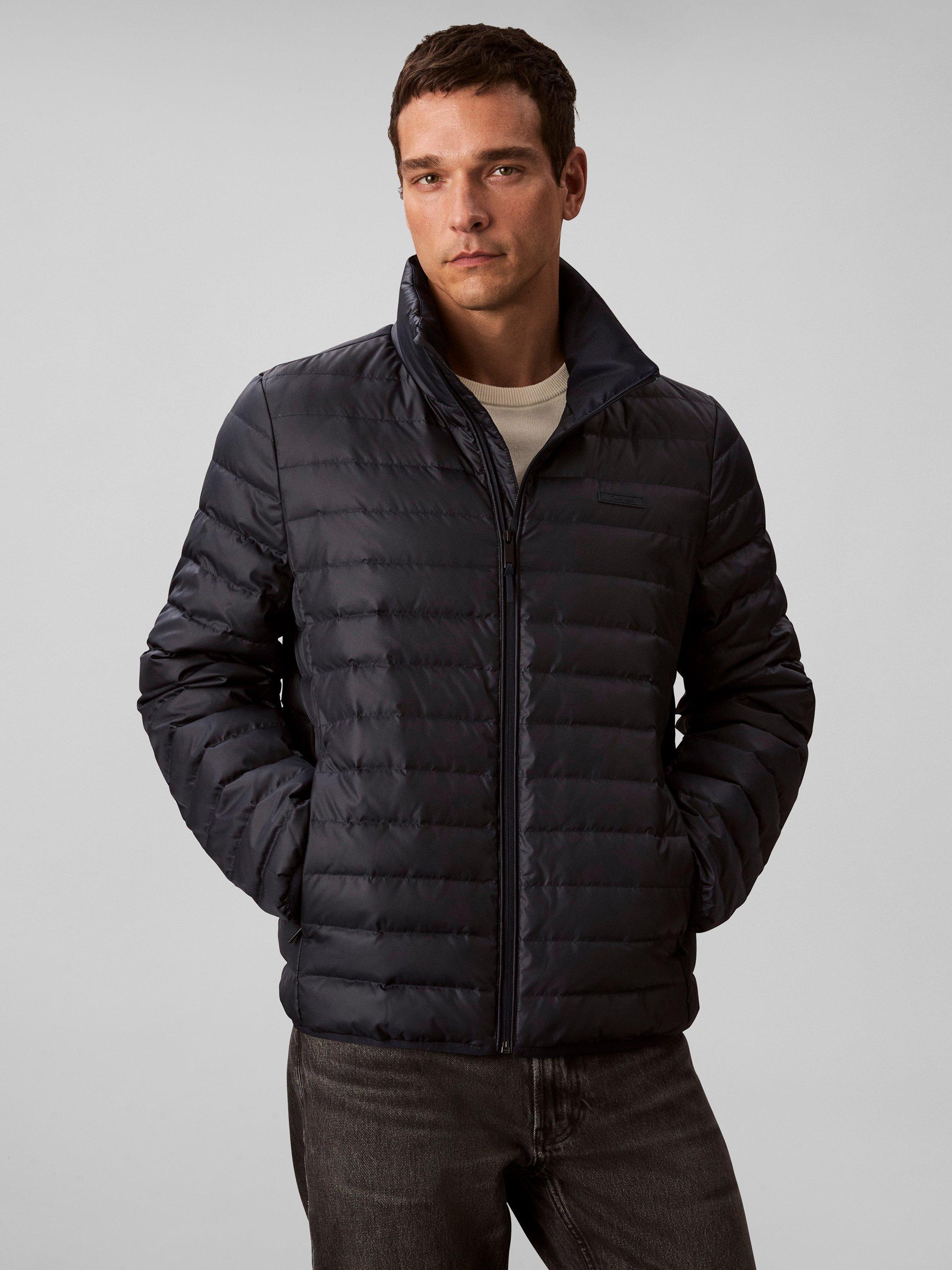 Product image 5 of 6, which shows Calvin Klein Quilted Zip Front Puffer Jacket, Dark Sapphire, S