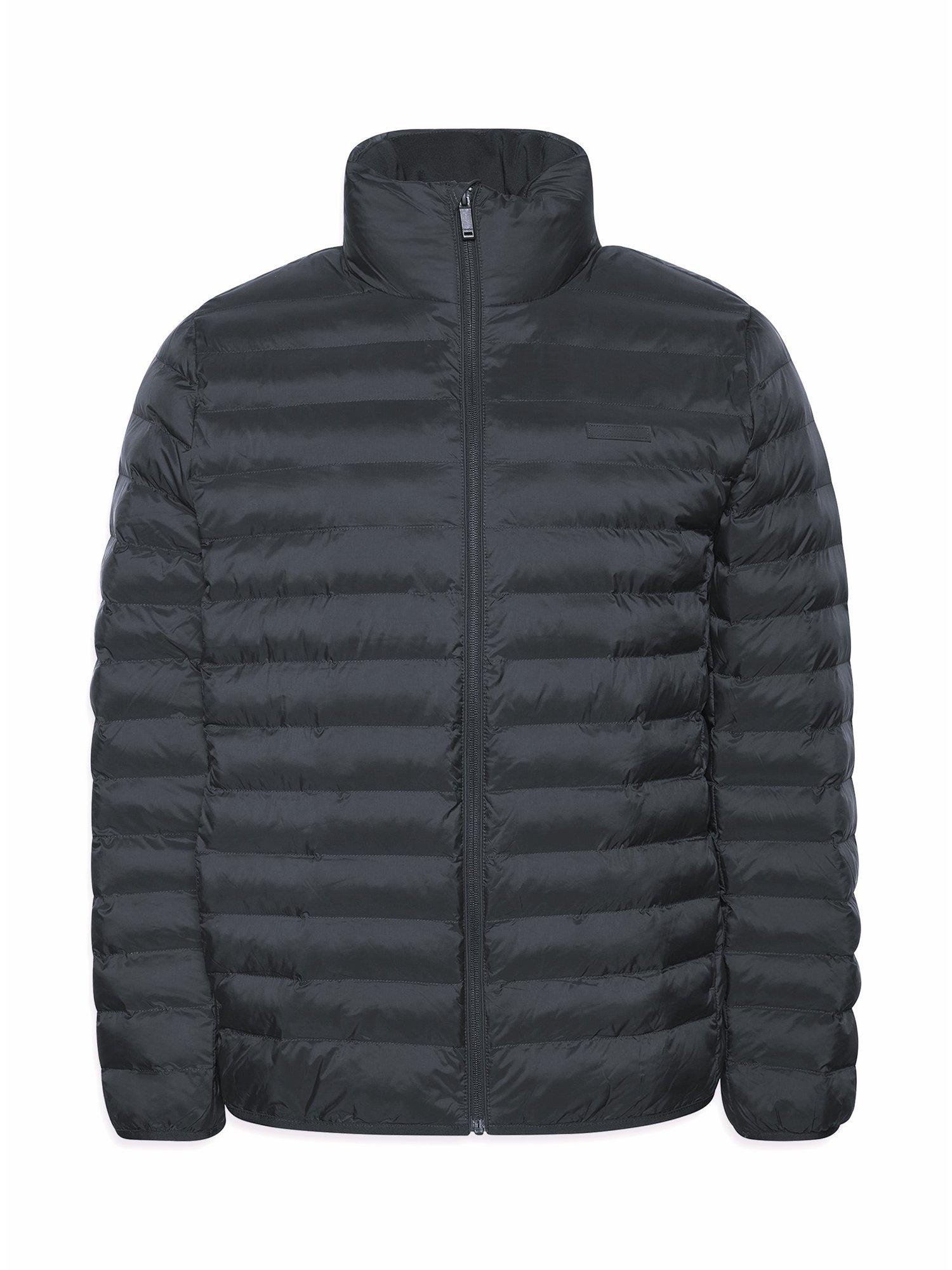 Product image 6 of 6, which shows Calvin Klein Quilted Zip Front Puffer Jacket, Dark Sapphire, S