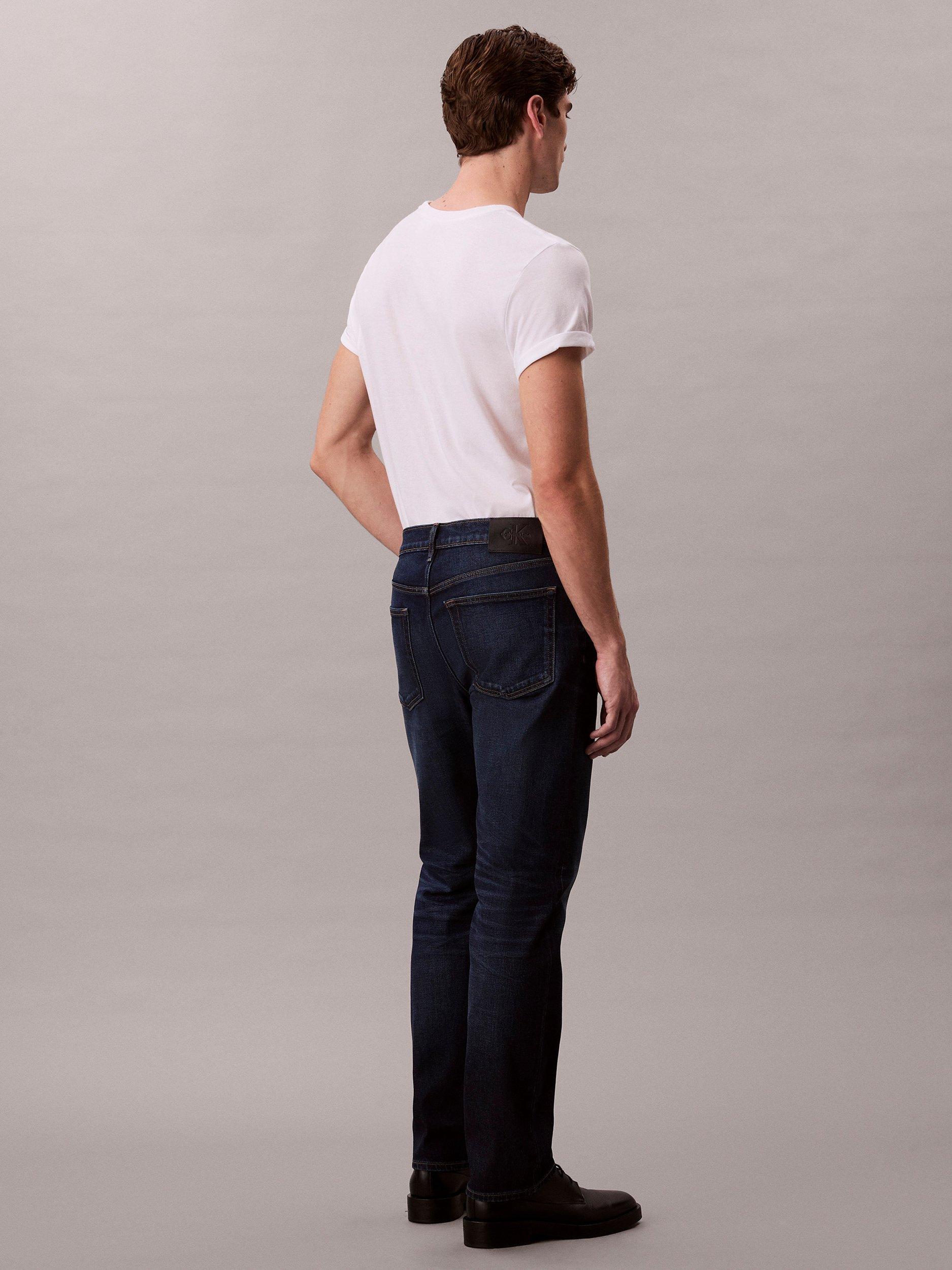 Product image 2 of 7, which shows Calvin Klein Slim Mid Rise Jeans, Dark Casper, 28R