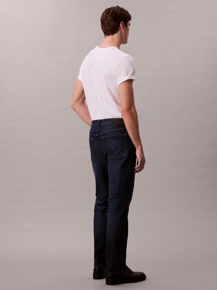 Calvin Klein Slim Mid Rise Jeans - view 2, Dark Casper