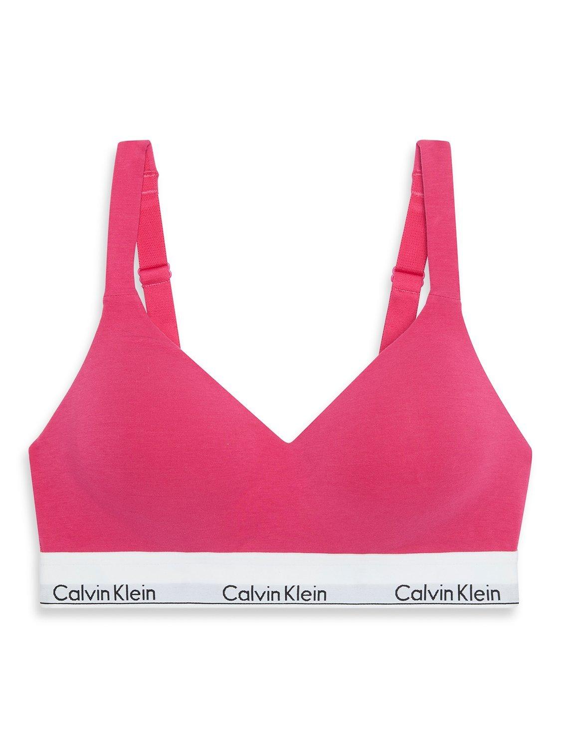 Product image 7 of 7, which shows Calvin Klein Lift Infinity Bond Bralette, Vibrant Pink, XS