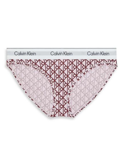 Calvin Klein Monogram Logo Bikini Knickers, Red, Red