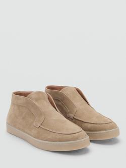 Mango Easy Suede Boots - view 2, Pastel Brown