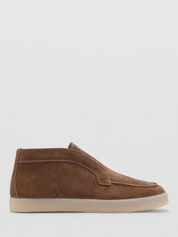 Mango Easy Suede Boots, Brown