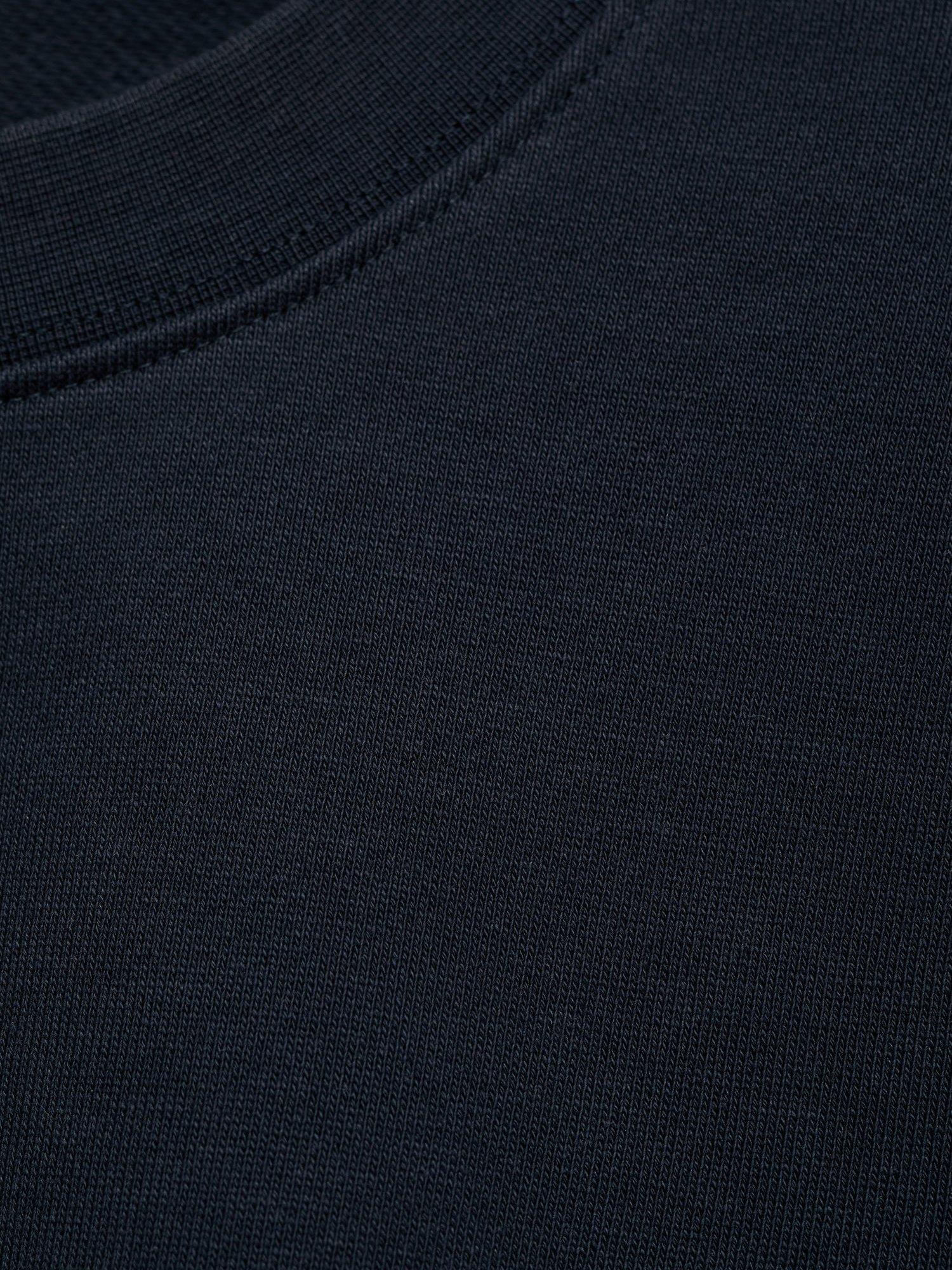 Product image 8 of 8, which shows Mango Brooklyn Crew Neck Cotton Sweatshirt, Navy, XXL