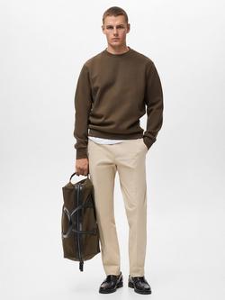 Mango Nola Crew Neck Sweatshirt - view 2, Olive Green
