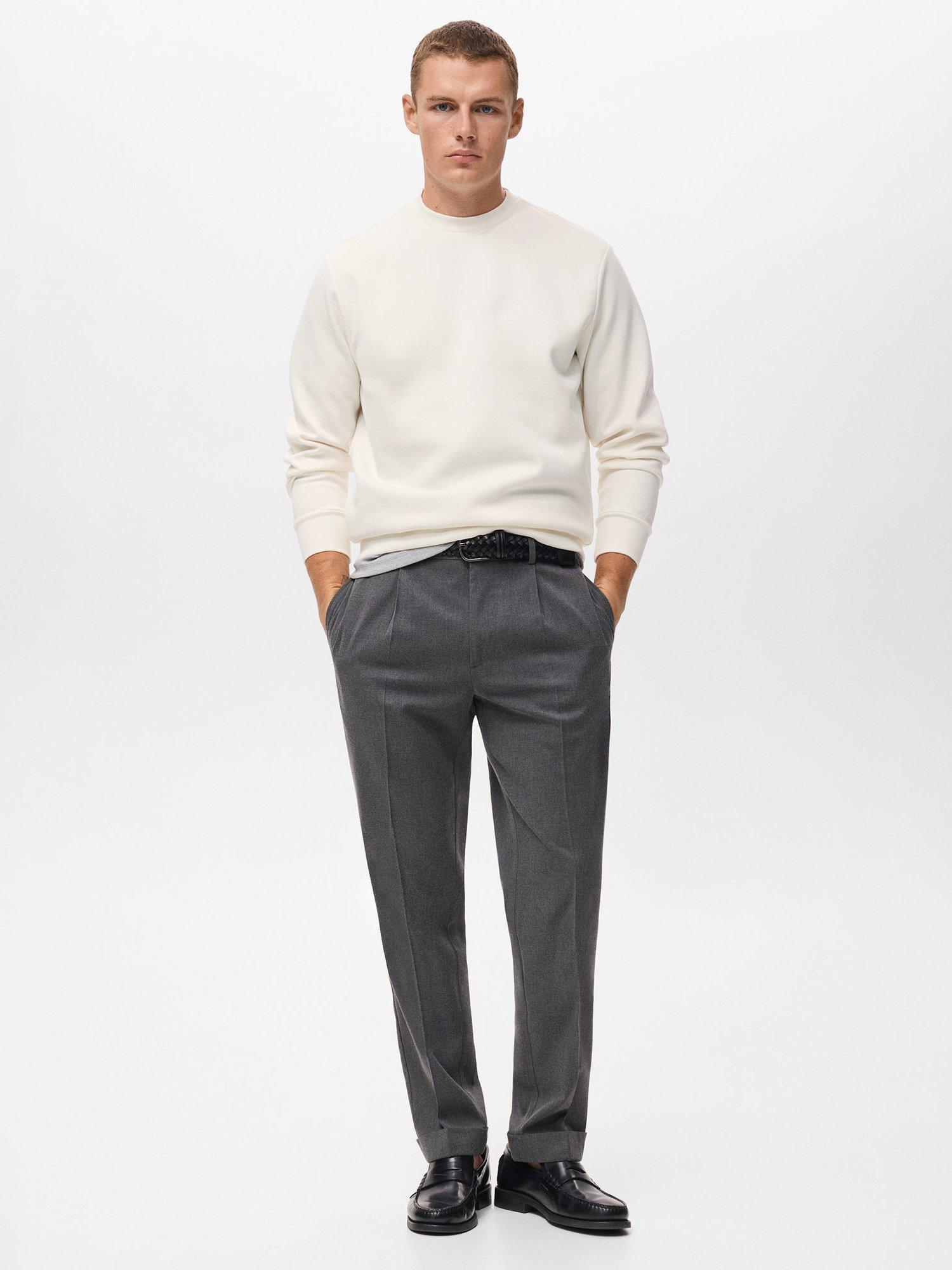 Product image 2 of 8, which shows Mango Nola Crew Neck Sweatshirt, White, S